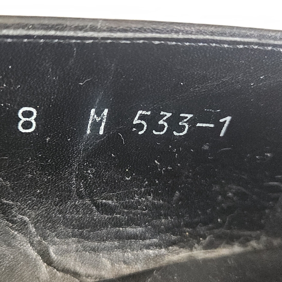 Dimitri Black Leather Men's Loafers Size 8 - Picture 8 of 9